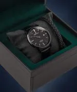 Hodinky pánske DESTELL Pictor Full Black Sapphire Gift Set