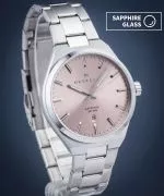 Hodinky pánske DESTELL Aries Pink Silver Steel Sapphire