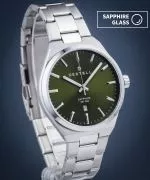 Hodinky pánske DESTELL Aries Green Silver Steel Sapphire