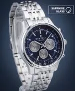Hodinky pánske DESTELL Circinus Blue Silver Steel Chronograph Sapphire