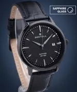Hodinky pánske DESTELL Pictor Full Black Leather Sapphire