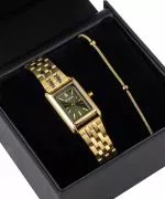Hodinky dámske BOWA Paris Green-Gold Steel 20 Gift Set