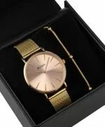 BOWA New York Pink-Gold Mesh 38 Gift Set (hodinky + náramok)