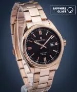 Hodinky pánske DESTELL Loup Black Rose Gold Steel Sapphire