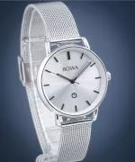 Hodinky dámske BOWA Milan Silver-Black Tone Mesh 34