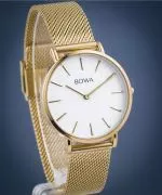 Hodinky dámske BOWA New York Petite White-Gold Mesh 34