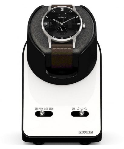 Naťahovač Hodiniek Beco Technic Boxy BLDC Nightstand Pure White pre 1 hodinky s USB káblom