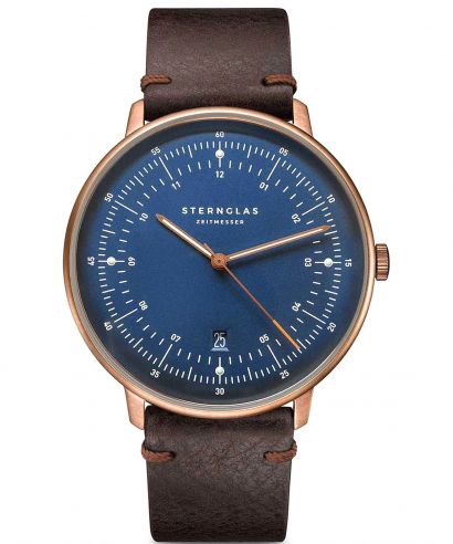 Hodinky pánske Sternglas Hamburg Dark Blue Bronze