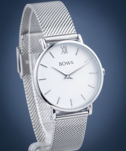 Hodinky Dámske BOWA London White Silver 33
