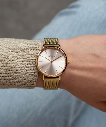 Hodinky dámske BOWA New York Petite Pink-Gold Mesh 34