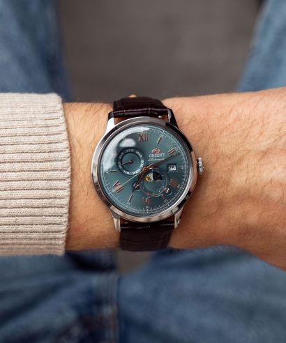 Hodinky pánske Orient Bambino Sun & Moon Automatic