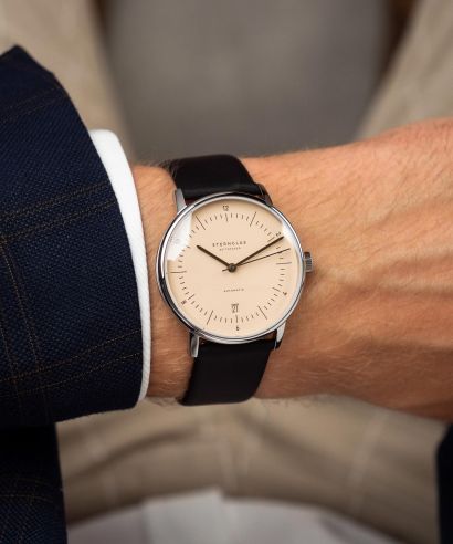 Hodinky pánske Sternglas Naos Sand Brown Automatic