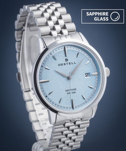Hodinky pánske DESTELL Pictor Ice Blue Silver Steel Sapphire