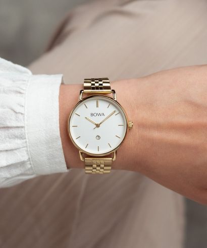 Hodinky dámske BOWA Milan White Gold Steel 34