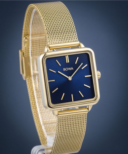 Hodinky dámske BOWA Vienna Navy Blue-Gold Mesh 29