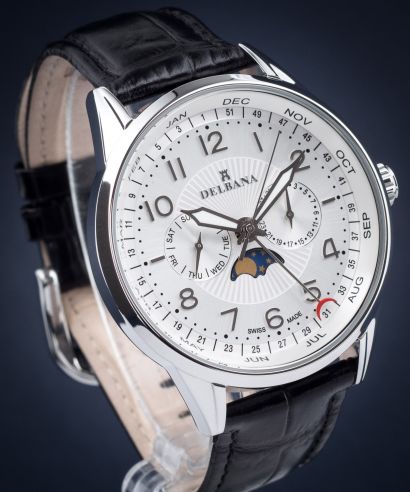Hodinky Pánske Delbana Retro Moonphase