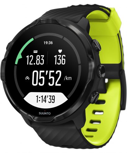 Smart Hodinky Unisex Suunto 7 Black Lime Wrist HR GPS