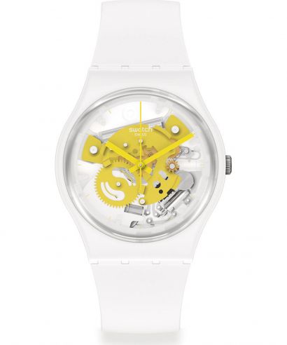 Hodinky Unisex Swatch Bioceramic Time to Yellow Small