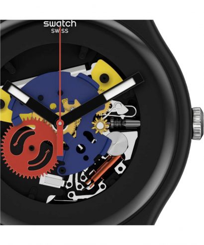 Hodinky Unisex Swatch Black Lacquered