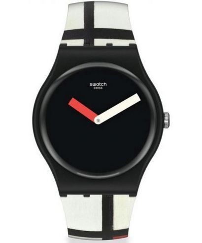 Hodinky Unisex Swatch Red, Blue and White Pompidou