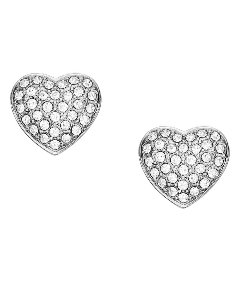 Náušnice Fossil Sadie Glitz Heart