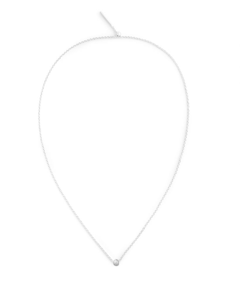 Prívesok Daniel Wellington Pavé Orb White Crystal Charm Silver