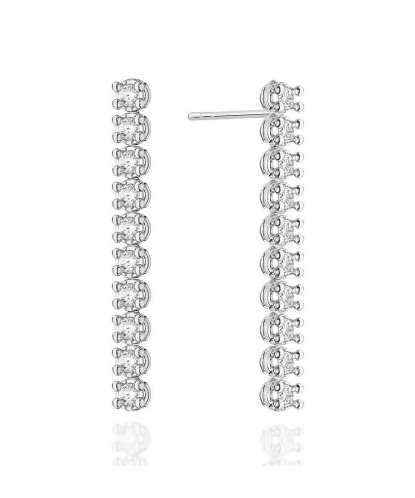 Náušnice Bonore - Biele Zlato 585 - Diamant