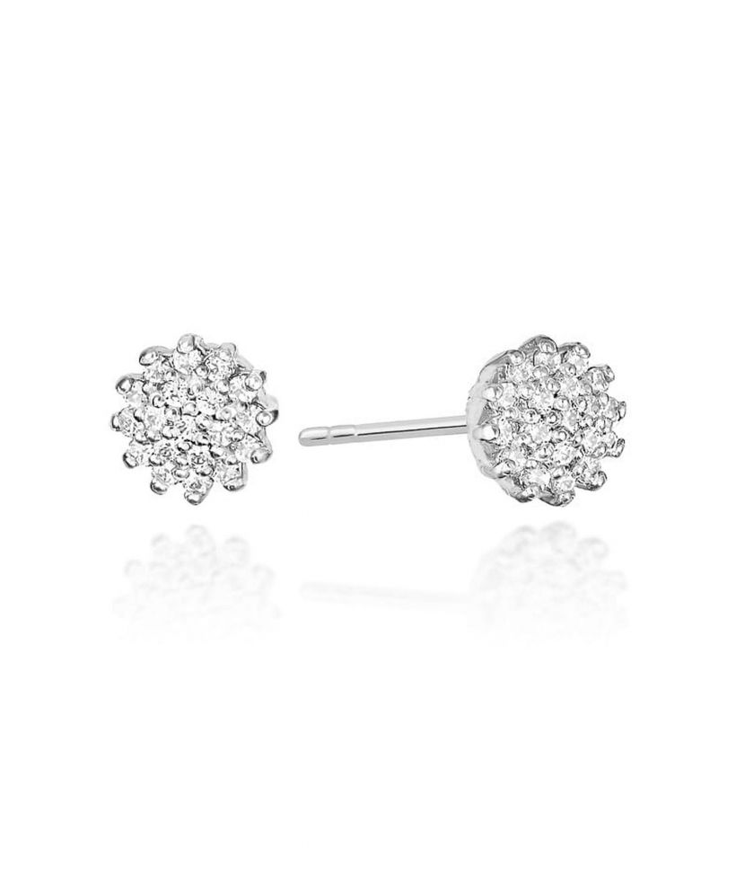 Náušnice Bonore - Biele Zlato 585 - Diamant
