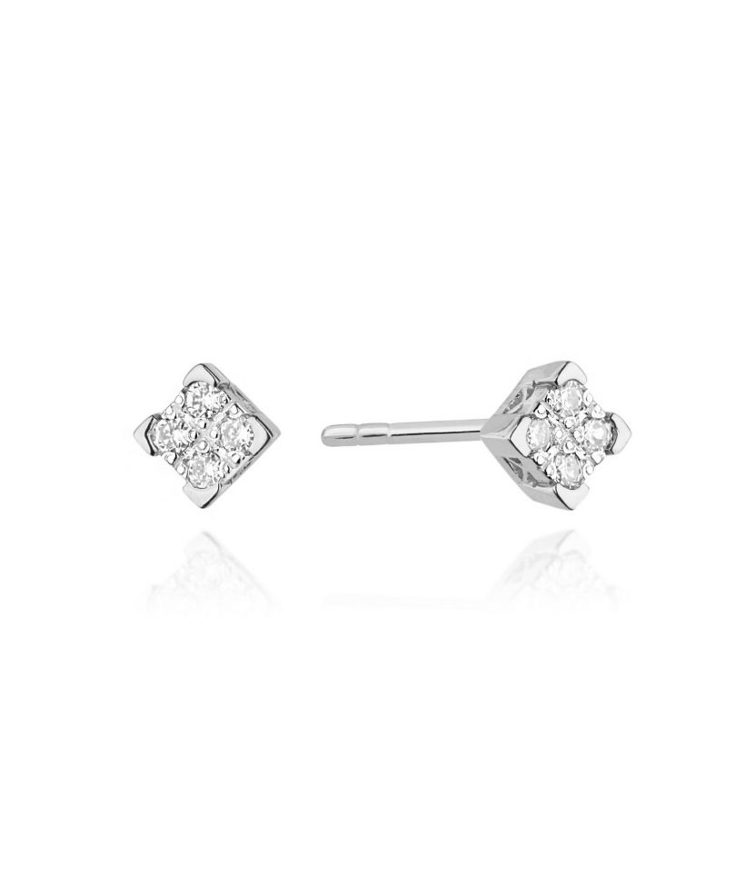Náušnice Bonore - Biele Zlato 585 - Diamant
