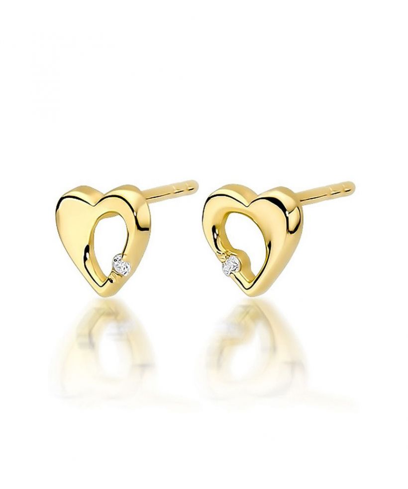 Náušnice Bonore - Zlato 585 - Diamant 0,0086 ct