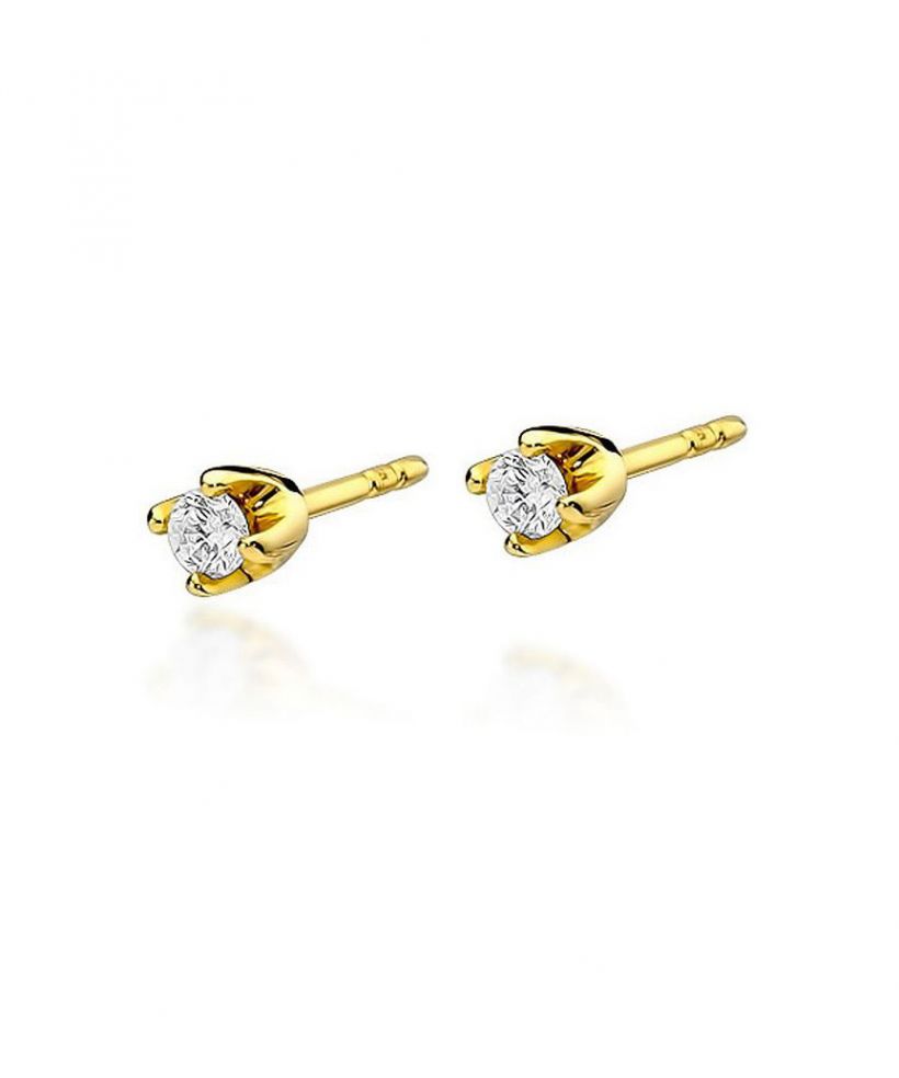 Náušnice Bonore - Zlato 585 - Diamant 0,1 ct
