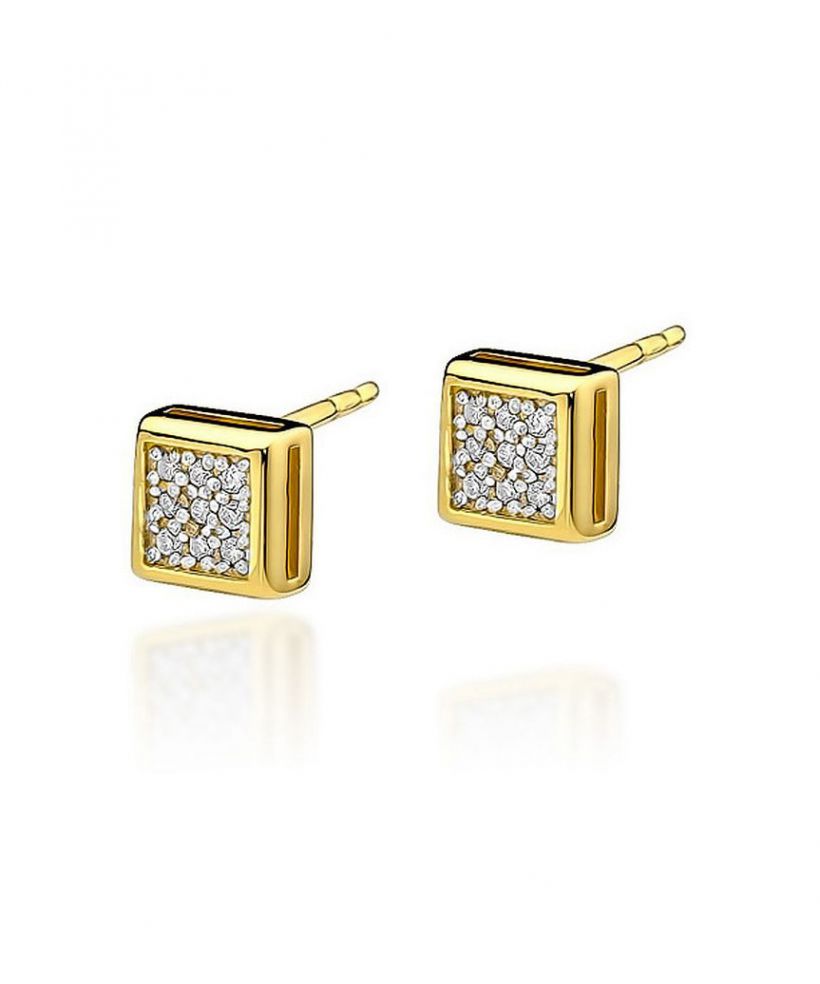 Náušnice Bonore - Zlato 585 - Diamant 0,15 ct
