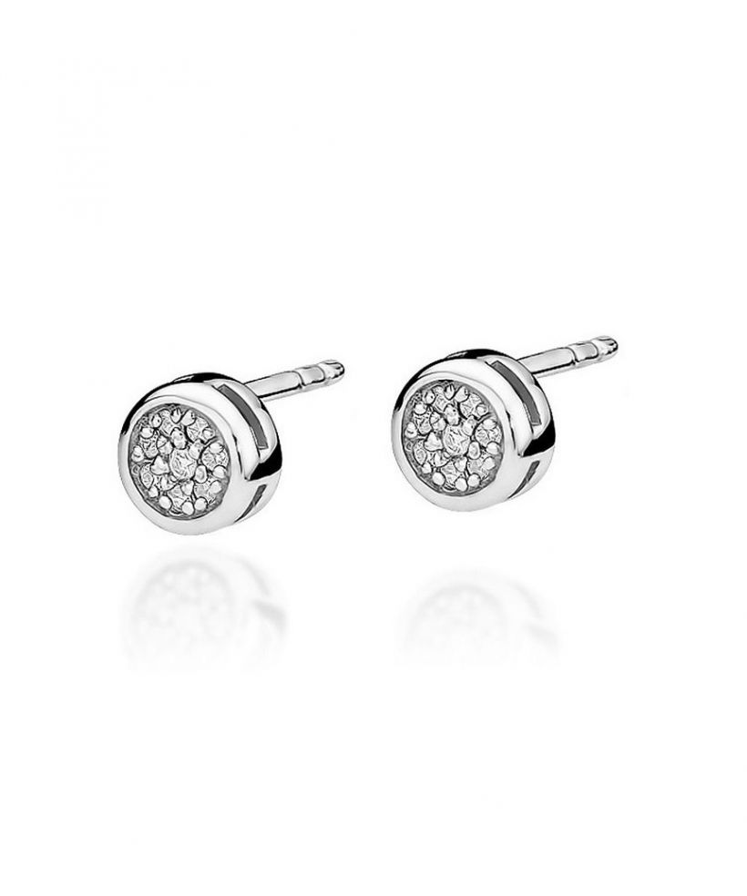 Náušnice Bonore - Biele Zlato 585 - Diamant