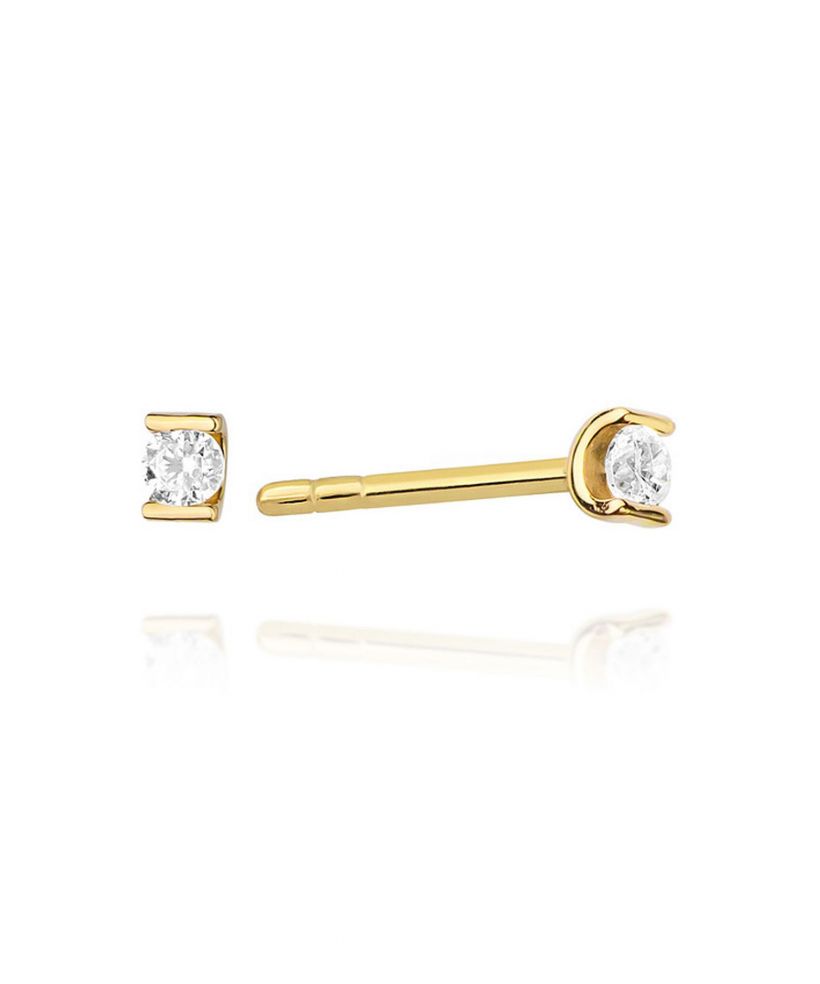 Náušnice Bonore - Zlato 585 - Diamant 0,04 ct
