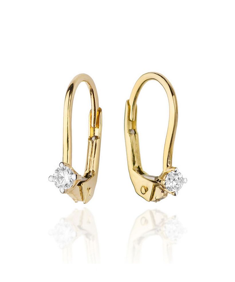 Náušnice Bonore - Zlato 585 - Diamant 0,03 ct