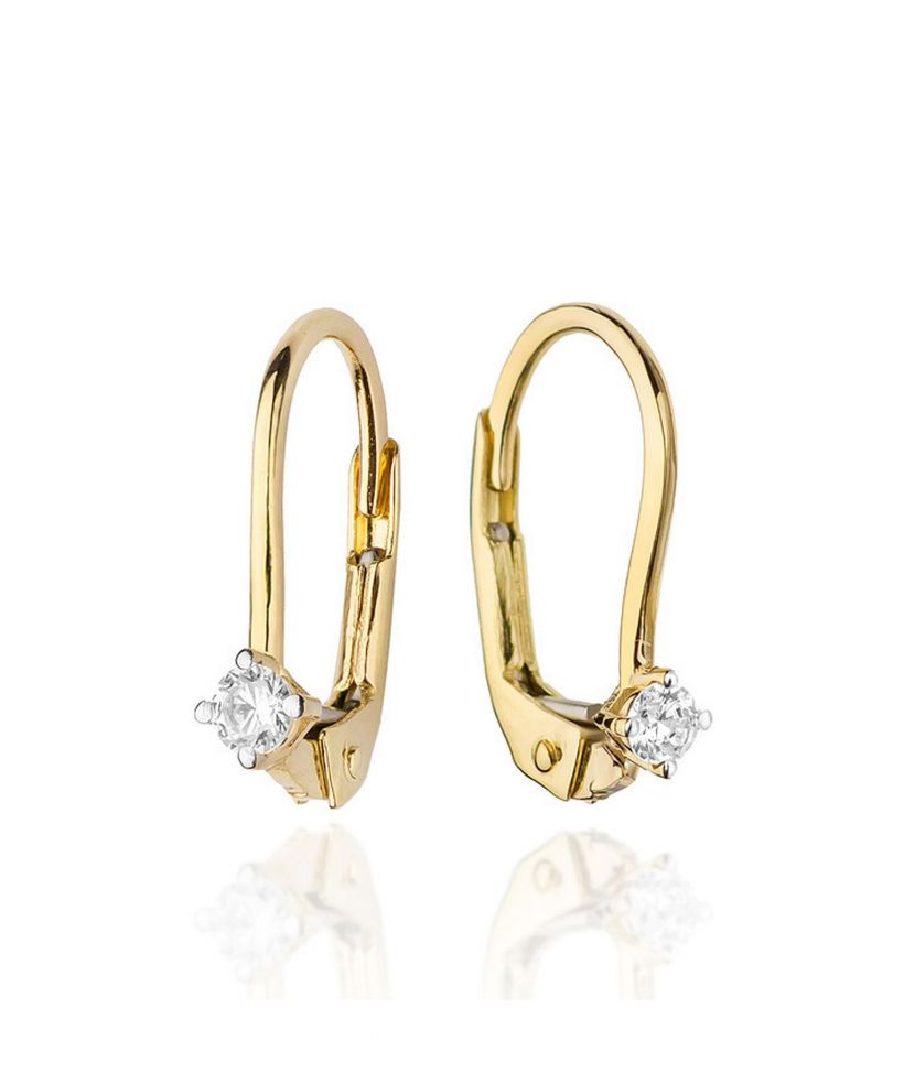 Náušnice Bonore - Zlato 585 - Diamant 0,04 ct