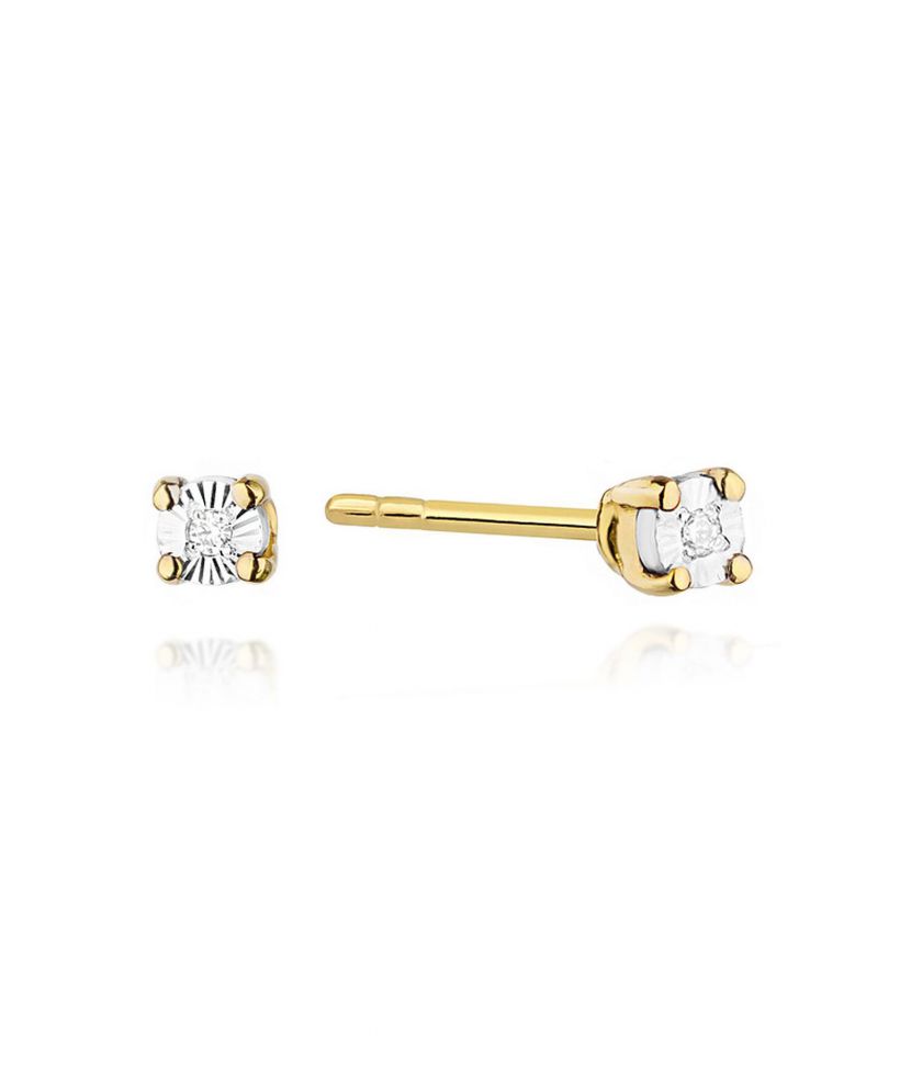 Náušnice Bonore - Zlato 585 - Diamant 0,01 ct