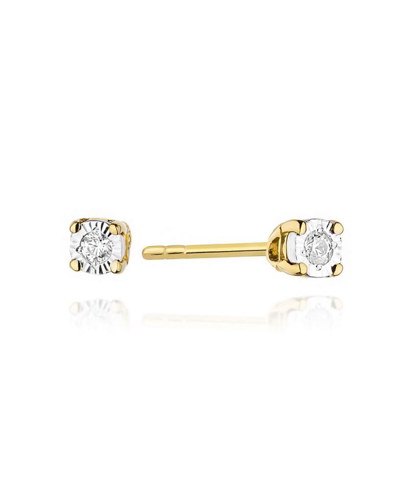 Náušnice Bonore - Zlato 585 - Diamant 0,03 ct