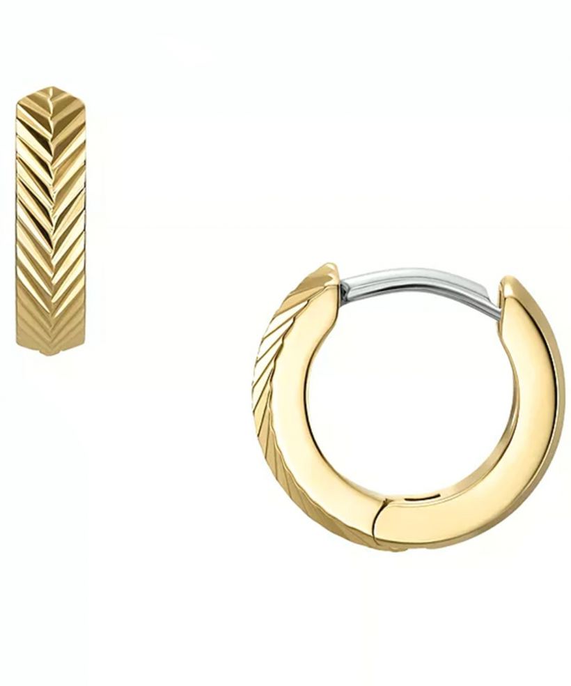 Náušnice Fossil Harlow Gold-Tone