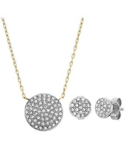 Náhrdelník Fossil Glitz Disc SET