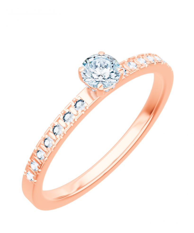 Prsteň Bonore - Ružové Zlato 585 - Diamant 0,5 ct
