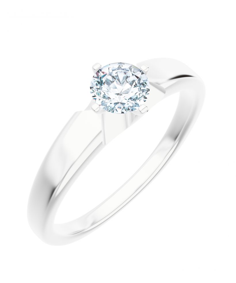 Prsteň Bonore - Biele Zlato 585 - Diamant 0,7 ct