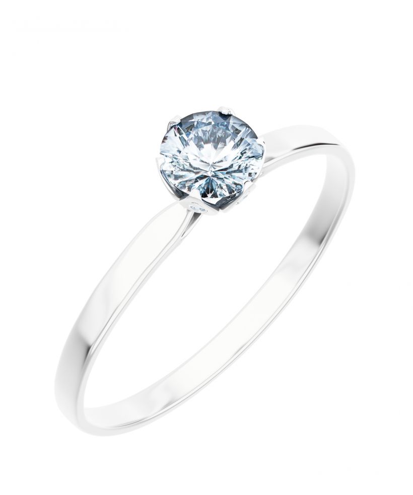 Prsteň Bonore - Biele Zlato 585 - Diamant 0,7 ct