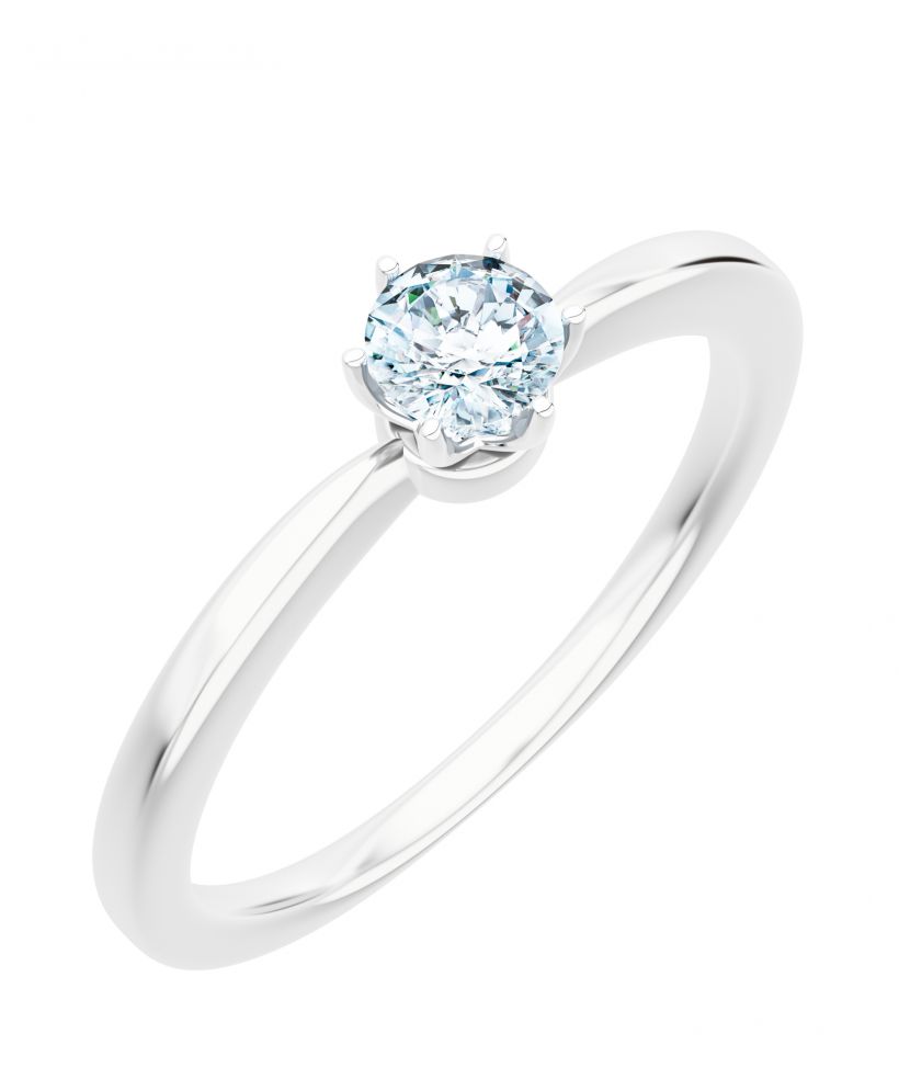 Prsteň Bonore - Biele Zlato 585 - Diamant 0,5 ct