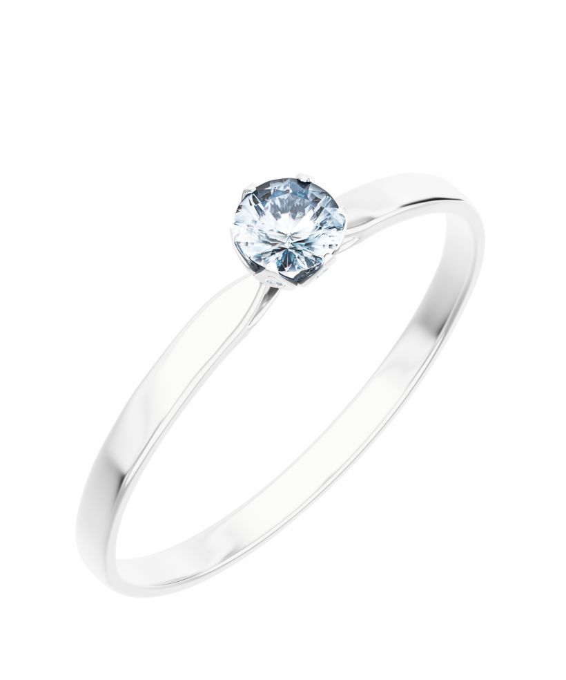 Prsteň Bonore - Biele Zlato 585 - Diamant 0,5 ct