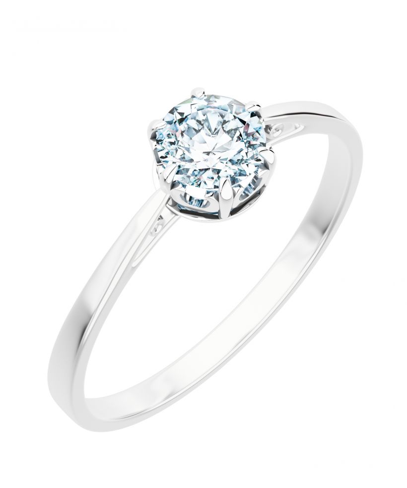 Prsteň Bonore - Biele Zlato 585 - Diamant 0,7 ct