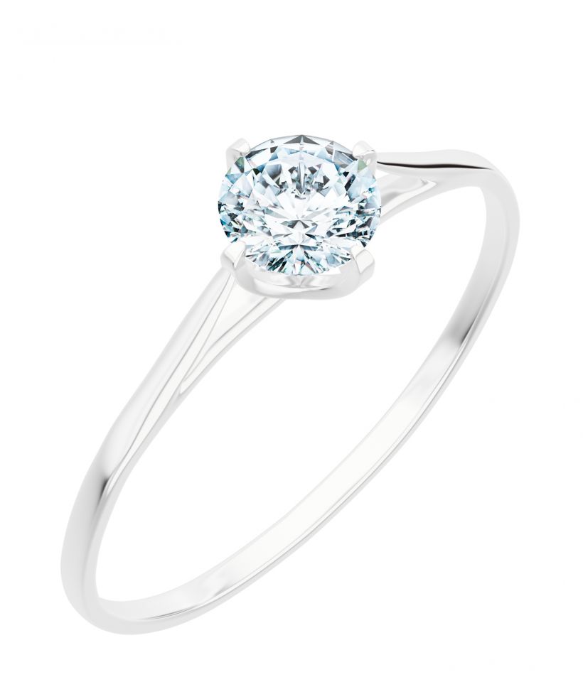 Prsteň Bonore - Biele Zlato 585 - Diamant 0,7 ct