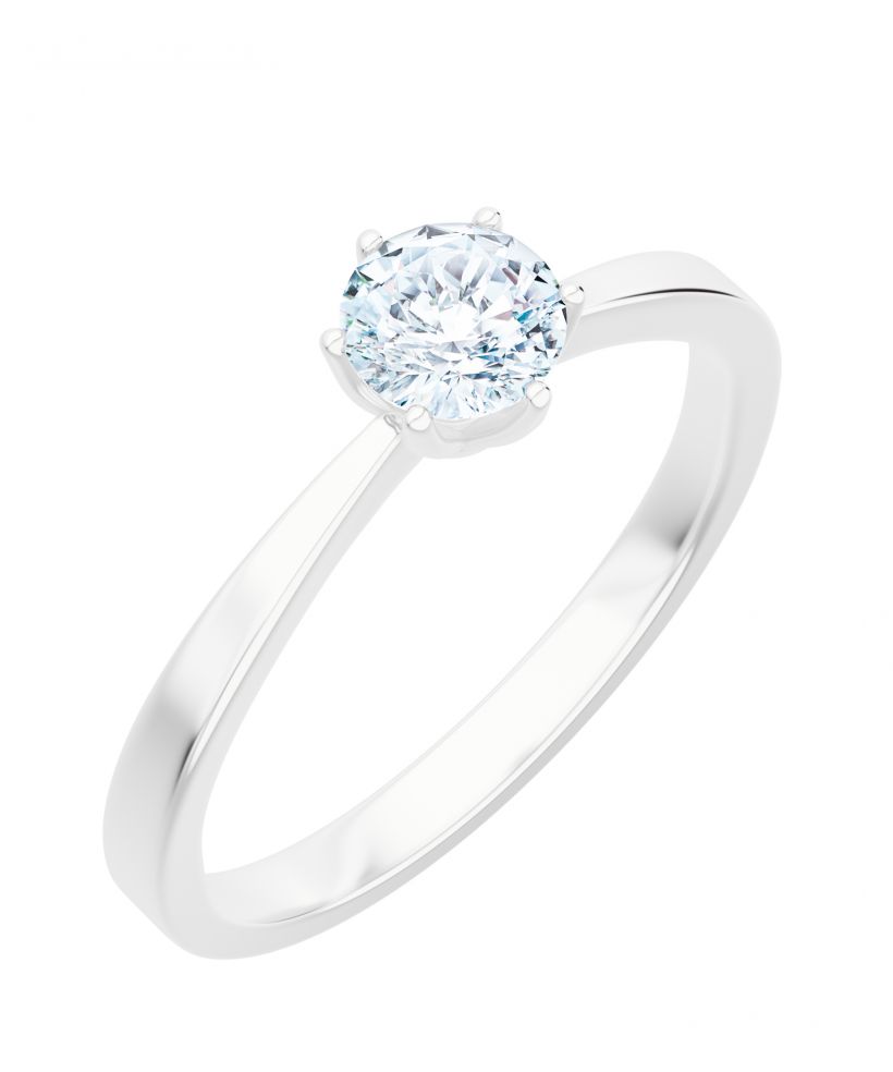 Prsteň Bonore - Biele Zlato 585 - Diamant 0,7 ct