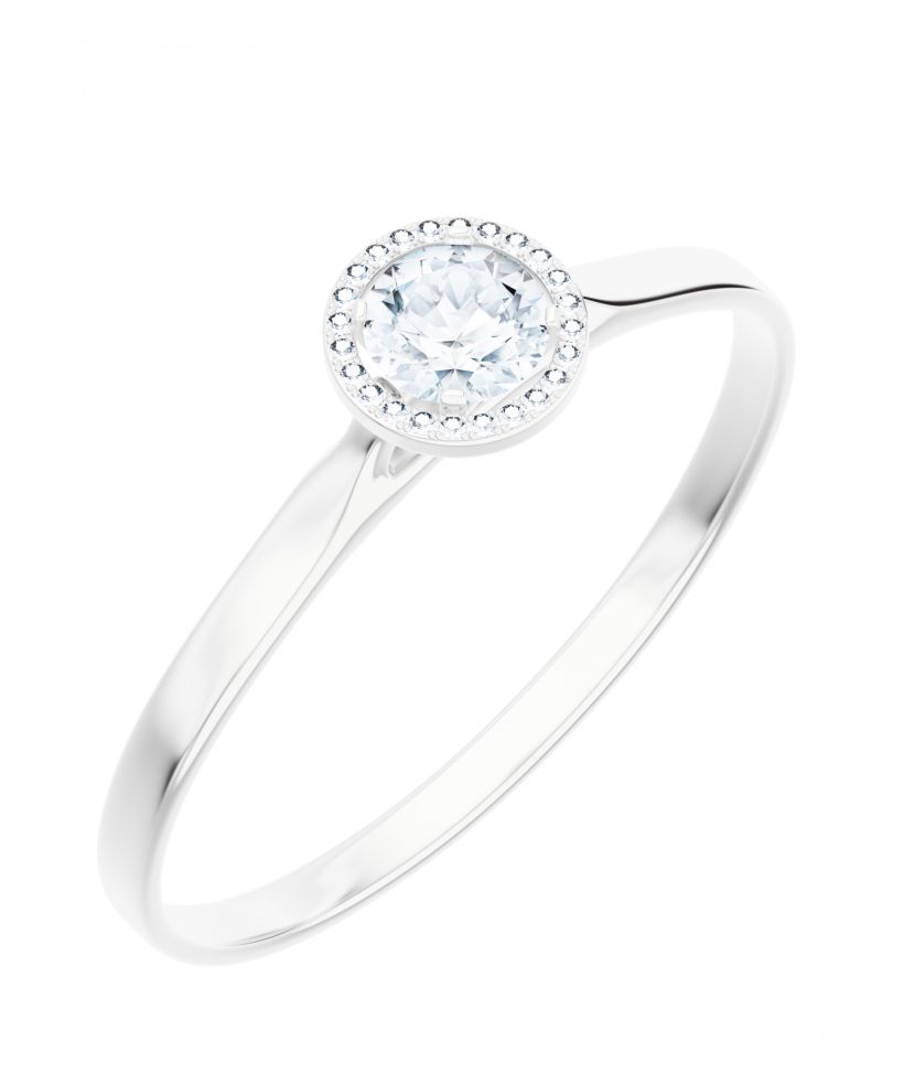 Prsteň Bonore - Biele Zlato 585 - Diamant 0,4 ct