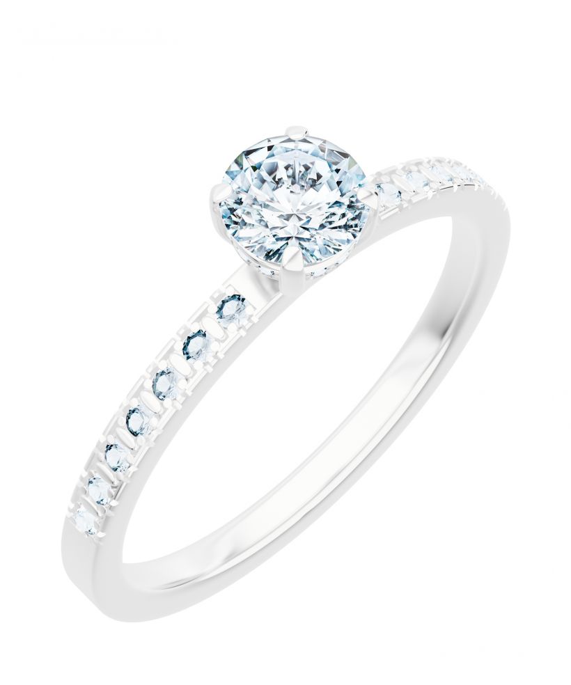 Prsteň Bonore - Biele Zlato 585 - Diamant 0,7 ct